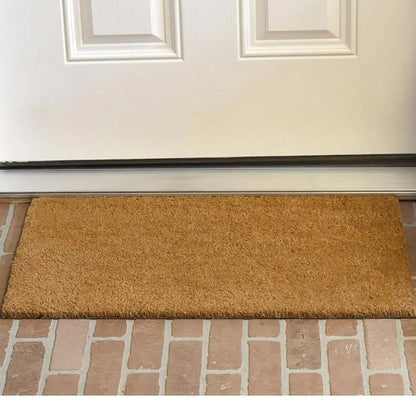 Celene Thick Coir Bristle Door Mat - Non-Slip Rubber Backing for Outdoor and Indoor Entrances