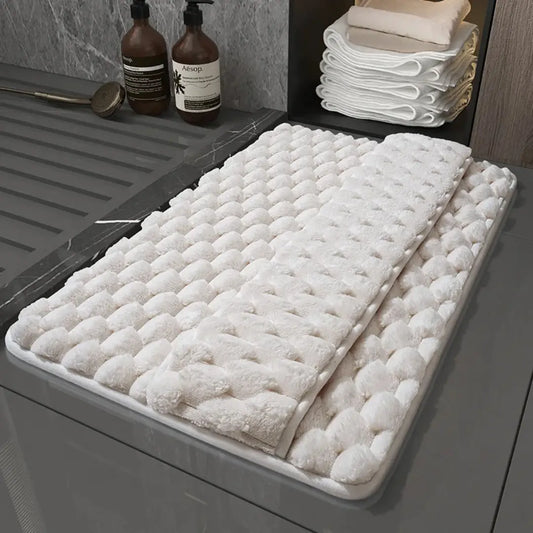 Soft Plush Memory Foam Bath Mat for Luxurious Comfort