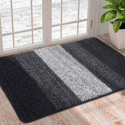 HomaxySoft Washable Indoor Door Mat - Super Absorbent Non-Slip Rug
