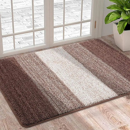 HomaxySoft Washable Indoor Door Mat - Super Absorbent Non-Slip Rug