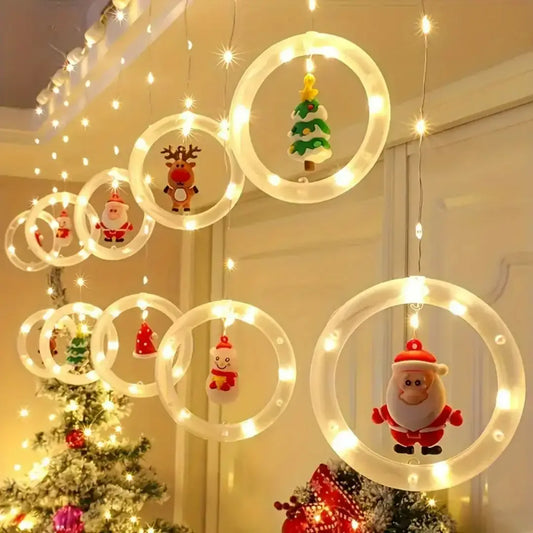 Glacira Christmas LED Curtain Lights Set