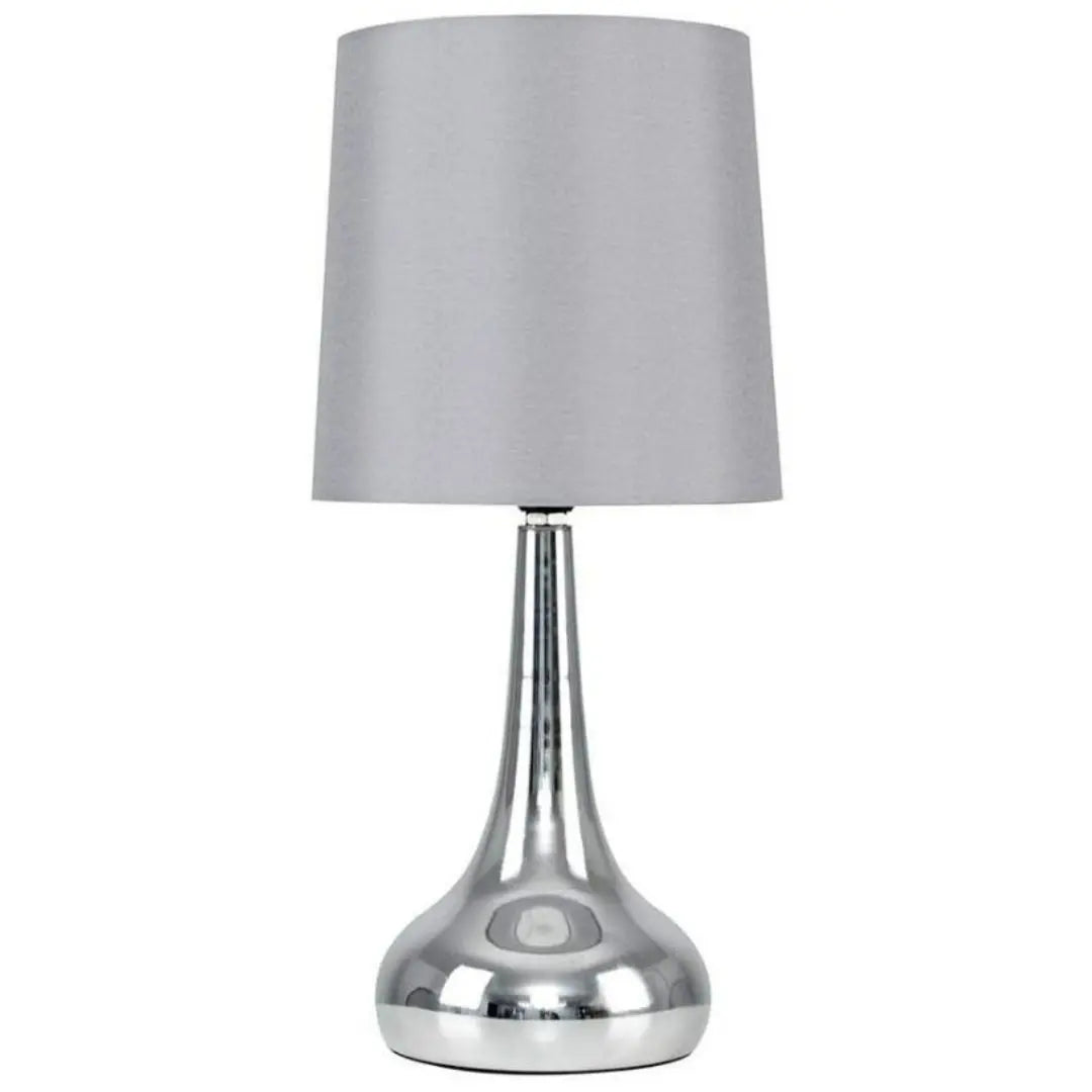 Chrome Teardrop Touch Table Lamps