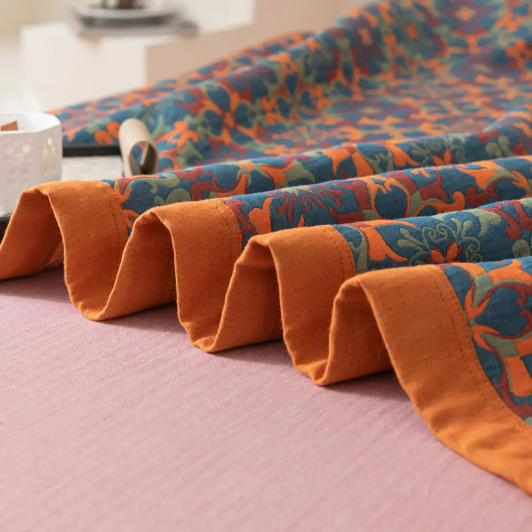 Celora Boho Reversible Cotton Quilt - Soft Breathable and Vintage Mandala Design