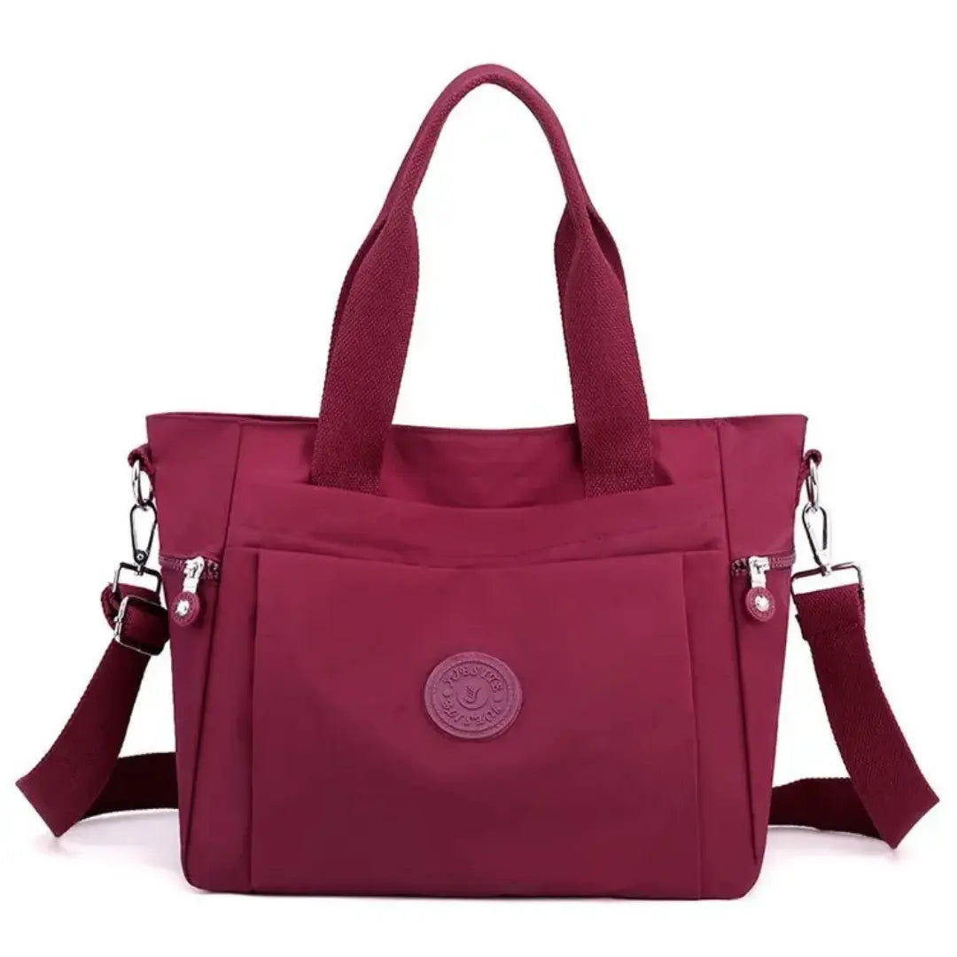 Nyvera – Nylon Tote Bag Lightweight Shoulder Handbag with Multiple Pockets