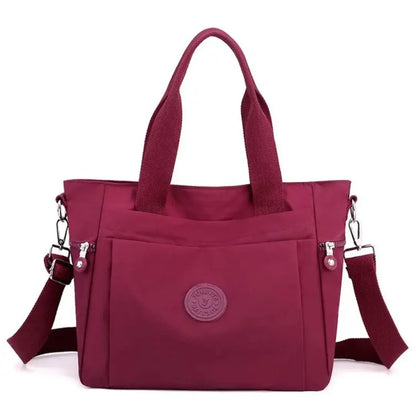 Nyvera – Nylon Tote Bag Lightweight Shoulder Handbag with Multiple Pockets