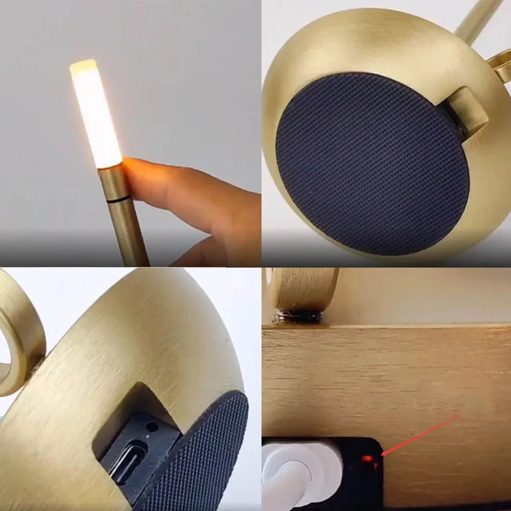 Rechargeable LED Candle Style Desk Lamp