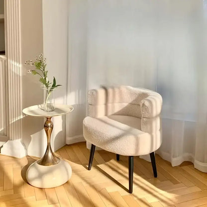 Modern Round Side Table - Coffee Table for Living Room, Bedroom and Balcony