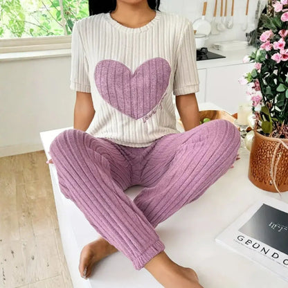 Amore Ribbed Loungewear Set