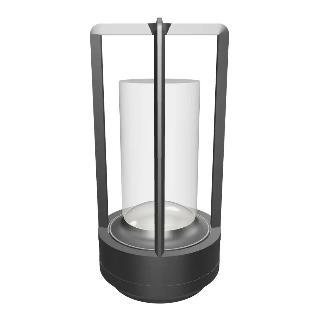 Crystal Lantern - Elegant Aluminum Alloy Lamp with Adjustable Glow and Cordless Design
