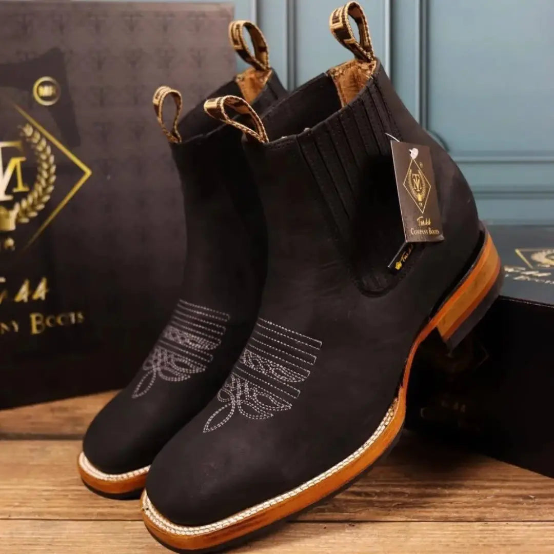 Men's Short Boots European and American Chelsea Western Style