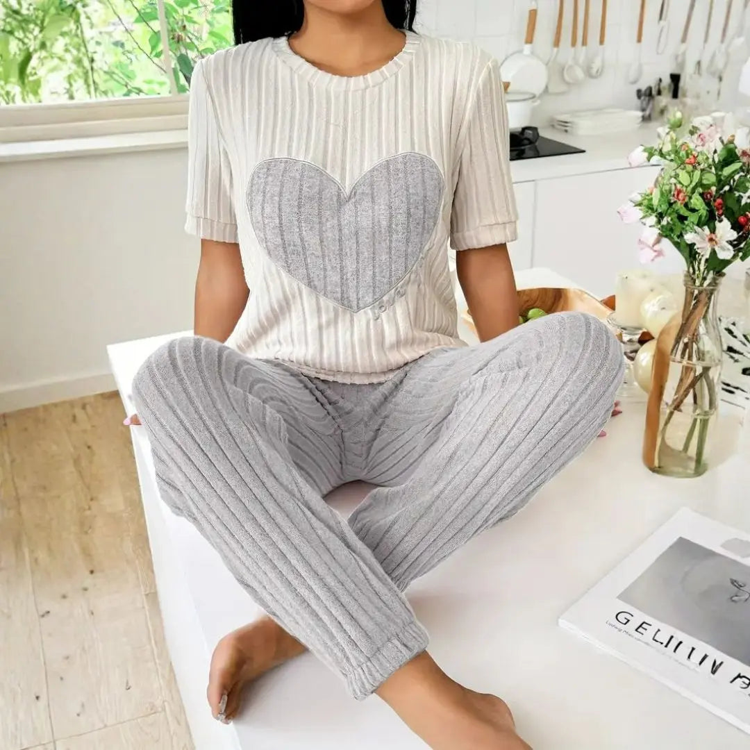Amore Ribbed Loungewear Set