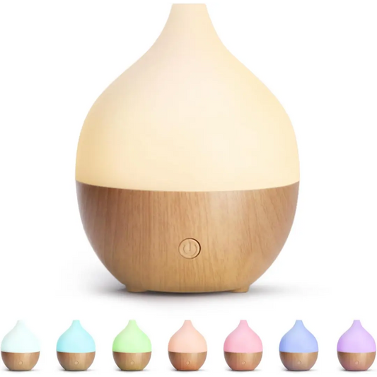 Ultrasonic Essential Oil Diffuser 100ml - Compact Humidifier with Warm LED Light