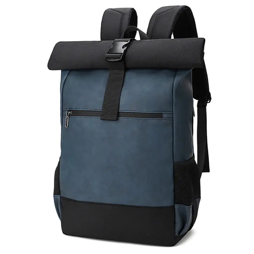 Waterproof Laptop Backpack 15.6 Inch, Roll Top Travel Backpack for Work, School