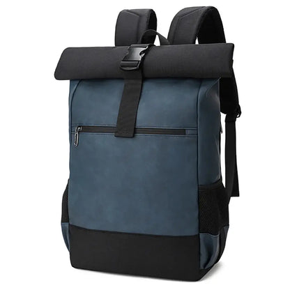 Waterproof Laptop Backpack 15.6 Inch, Roll Top Travel Backpack for Work, School