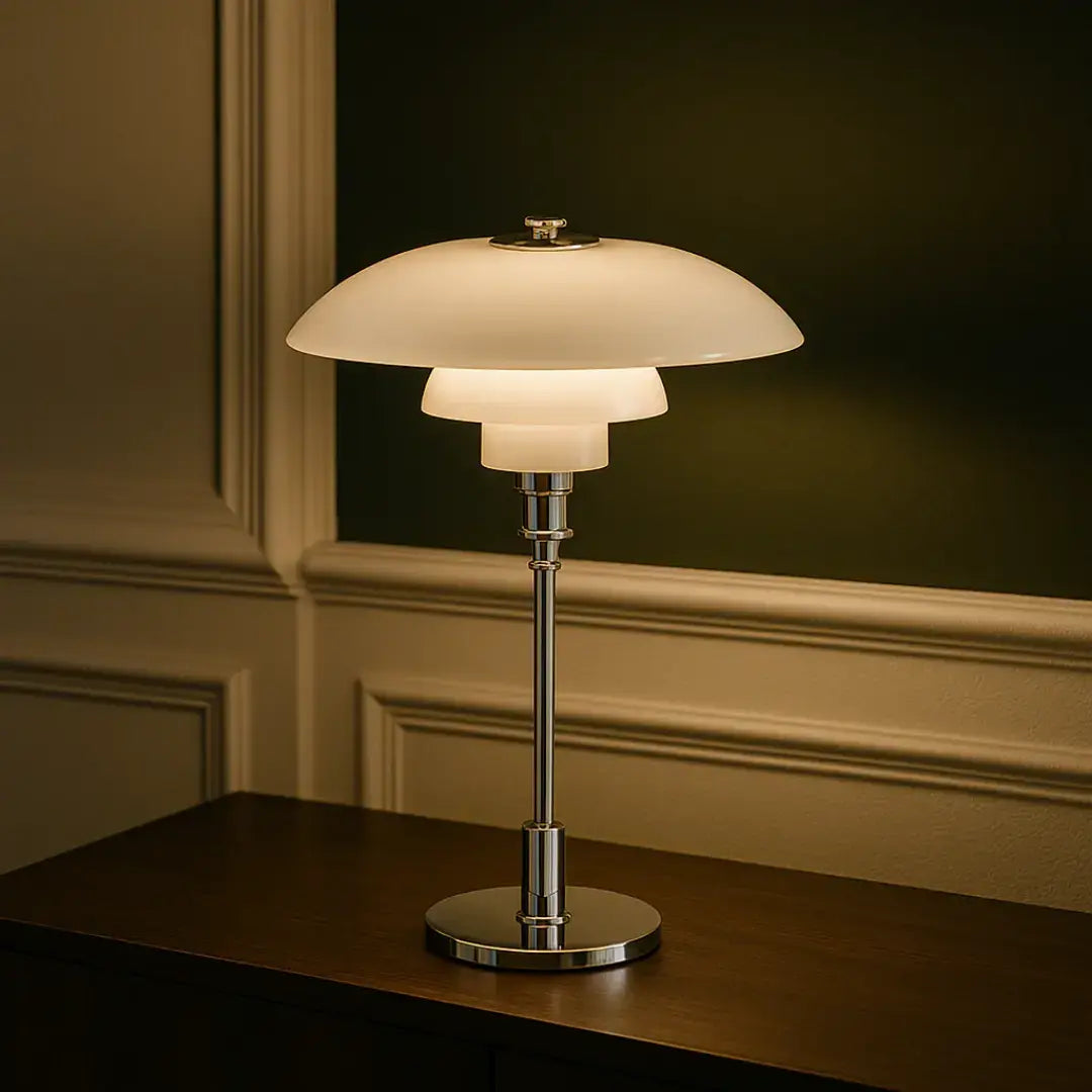 Danish Designer Table Lamp - Retro Mid Century Scandinavian LED Accent Light