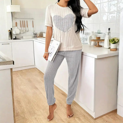 Amore Ribbed Loungewear Set