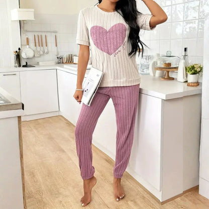 Amore Ribbed Loungewear Set