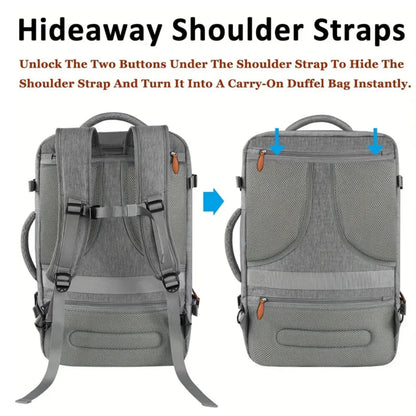 40L Expandable Travel Backpack, Carry On Backpack with Packing Cubes
