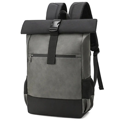 Waterproof Laptop Backpack 15.6 Inch, Roll Top Travel Backpack for Work, School