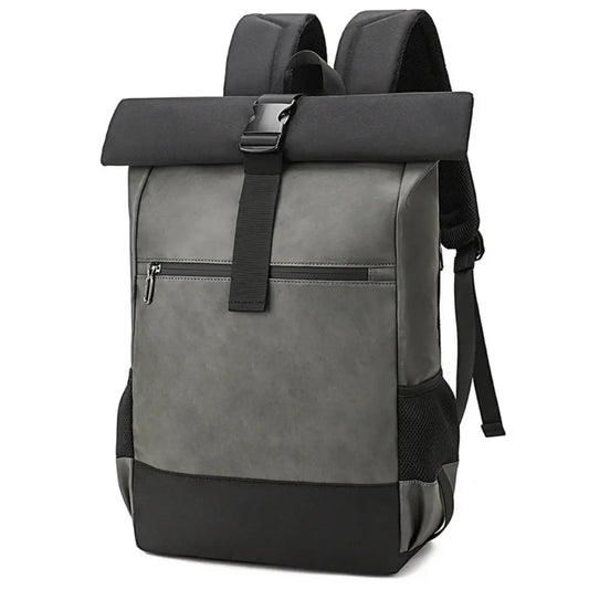 Waterproof Laptop Backpack 15.6 Inch, Roll Top Travel Backpack for Work, School
