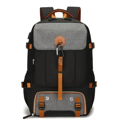 50L Waterproof Travel Backpack, Hiking Backpack with Shoe Compartment and Laptop Storage