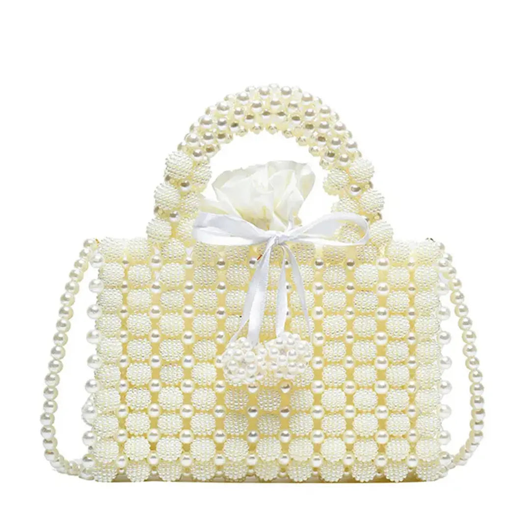Perlina – Pearl Beaded Evening Bag Bridal Clutch Wedding Party