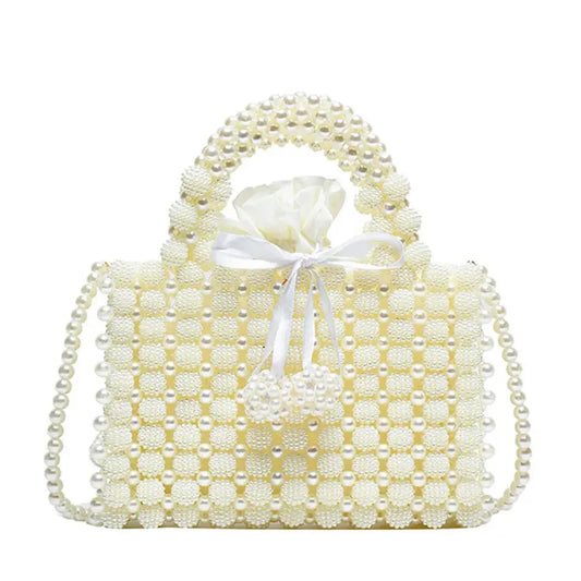 Perlina – Pearl Beaded Evening Bag Bridal Clutch Wedding Party