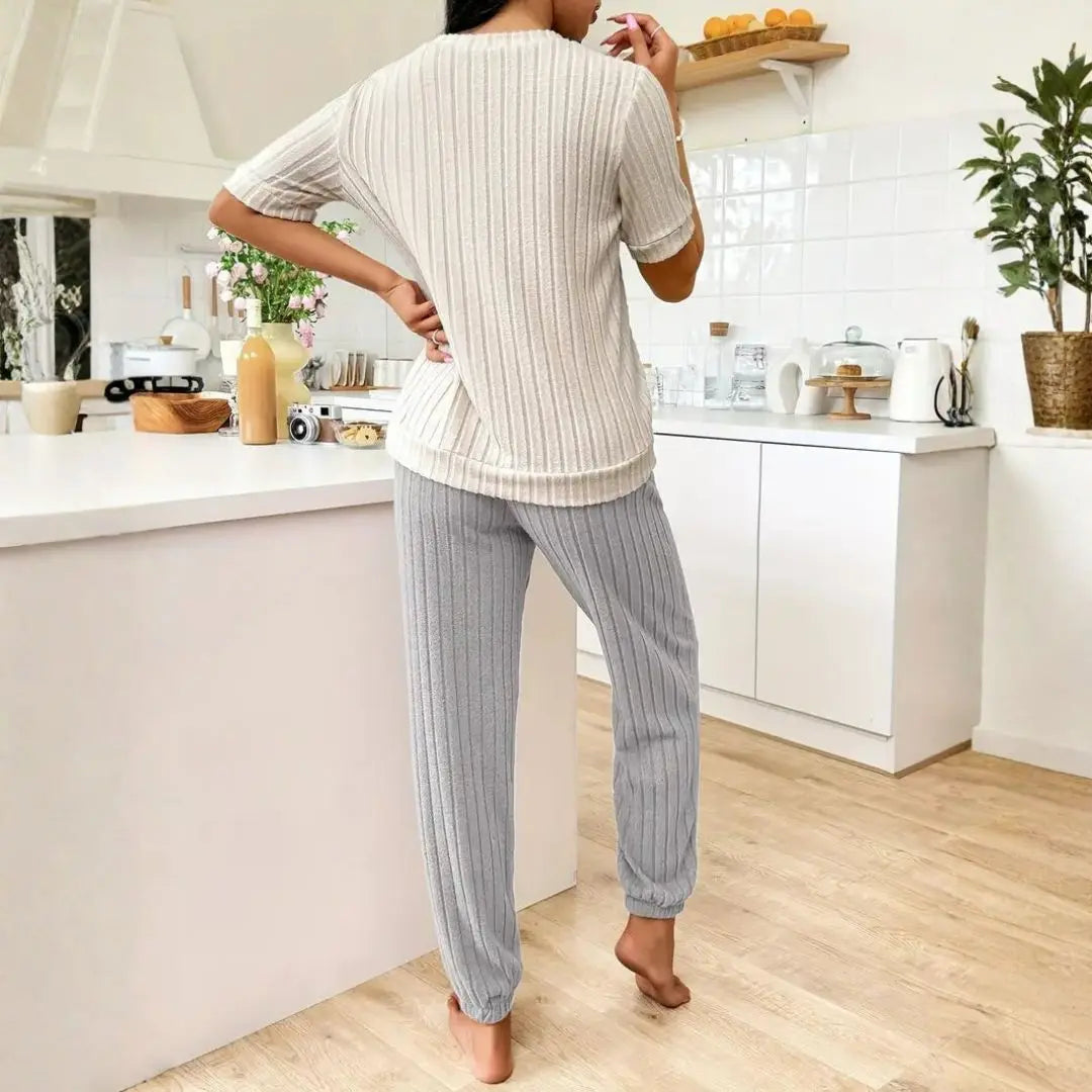 Amore Ribbed Loungewear Set