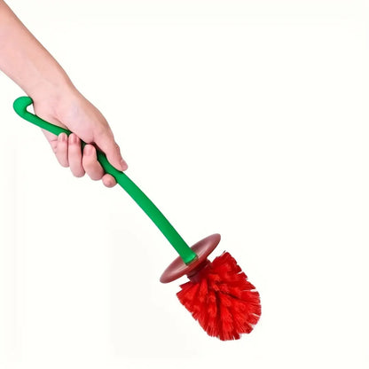 Novelty Cherry-Shaped Toilet Brush with Holder - Creative Bathroom Accessory