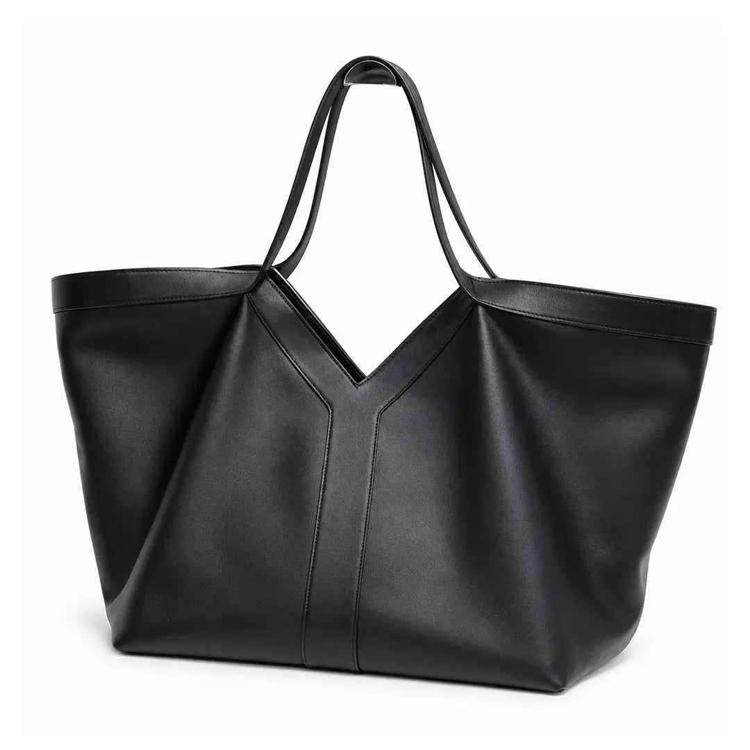 Virella – Genuine Leather Oversized Tote Bag Shoulder Shopper