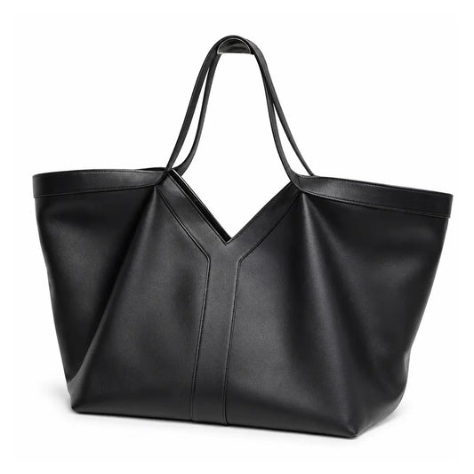 Virella – Genuine Leather Oversized Tote Bag Shoulder Shopper