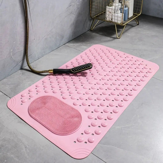 Non Slip PVC Bathtub Mat with Suction Cup Massage Bumps