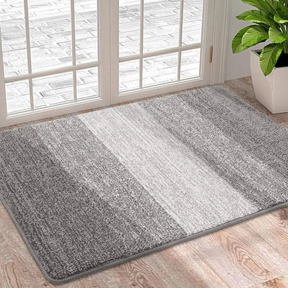 HomaxySoft Washable Indoor Door Mat - Super Absorbent Non-Slip Rug