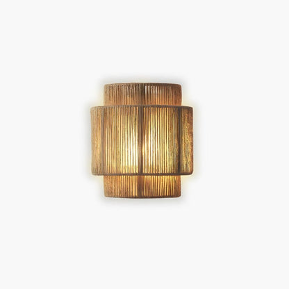 Hikari Wall Light - Handmade Rope Sconce with Warm Ambient Glow