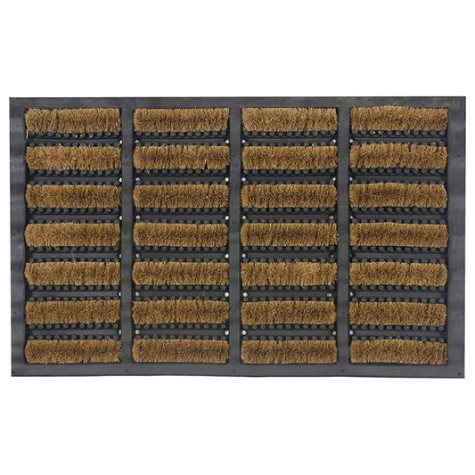 Stonebridge Tuff-Scrape Coir Door Mat - Heavy-Duty Non-Slip Boot Scraper with Rubber Backing