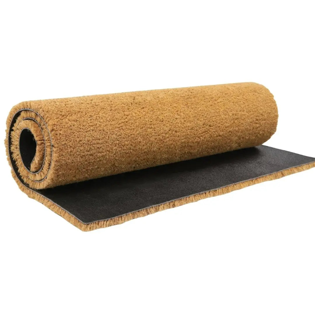 Celene Thick Coir Bristle Door Mat - Non-Slip Rubber Backing for Outdoor and Indoor Entrances