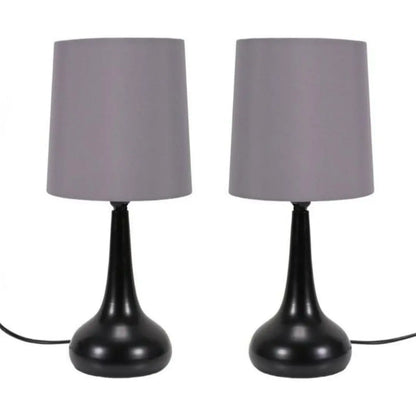 Chrome Teardrop Touch Table Lamps