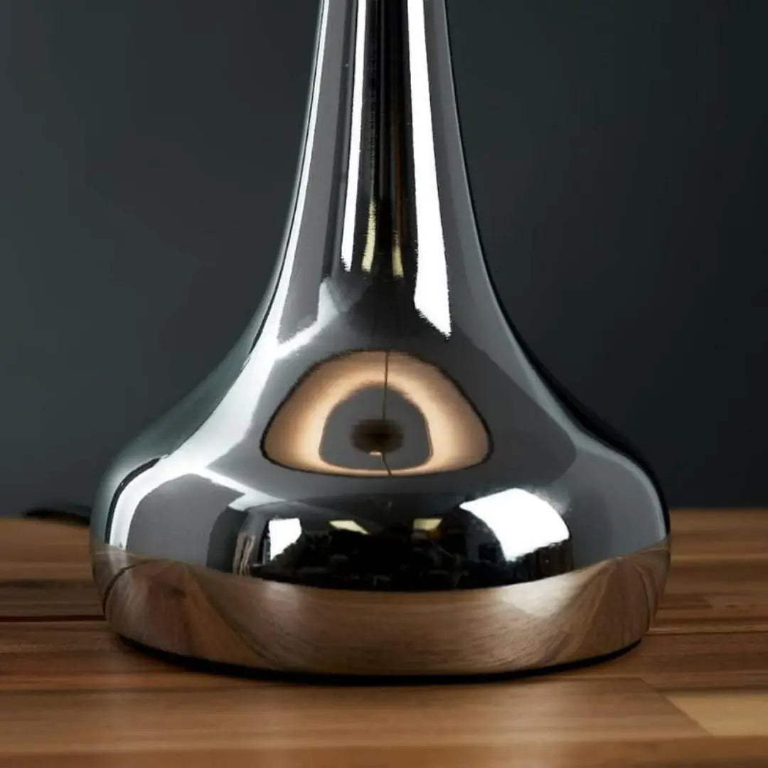 Chrome Teardrop Touch Table Lamps