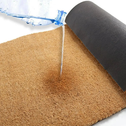 Celene Thick Coir Bristle Door Mat - Non-Slip Rubber Backing for Outdoor and Indoor Entrances