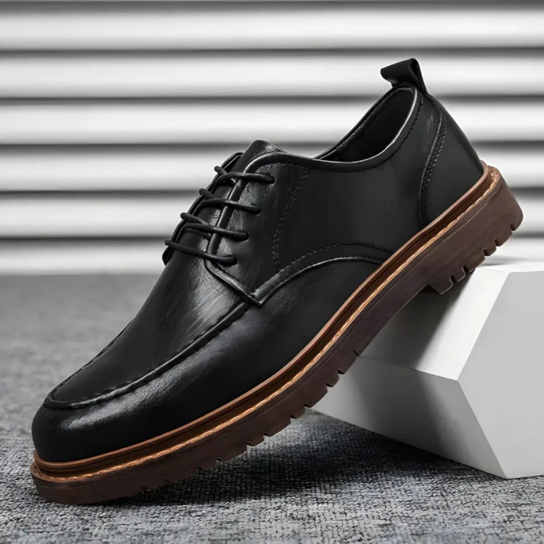 Men’s Genuine Leather Lace-Up Shoes