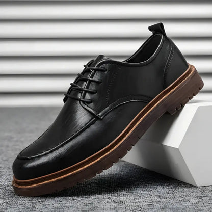 Men’s Genuine Leather Lace-Up Shoes