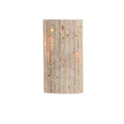 Natural Stone Wall Lamp - Raw Elegance with Warm LED Ambience