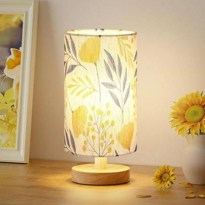 Bedside Table Lamp - Compact Warm Light with Simple Button Switch
