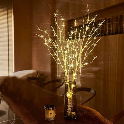LED Branch Light - Warm White Decorative Twig Lamp for Events and Home Decor