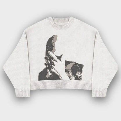 Hidden Visage Knit Sweater
