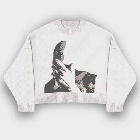 Hidden Visage Knit Sweater