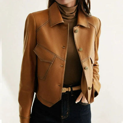 Gianna Classic Leather Jacket