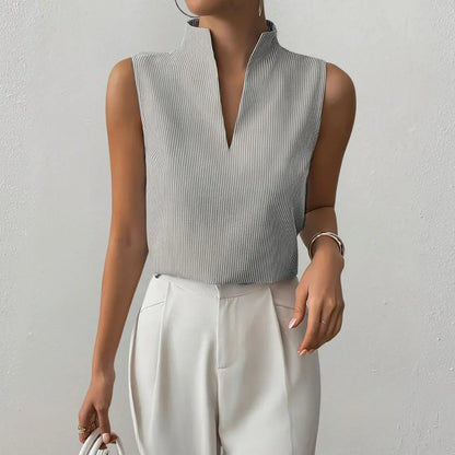 Roma Striped Sleeveless Top