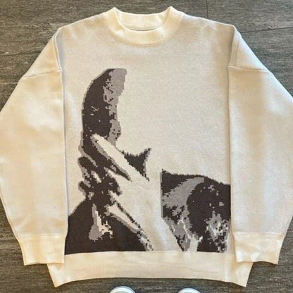 Hidden Visage Knit Sweater