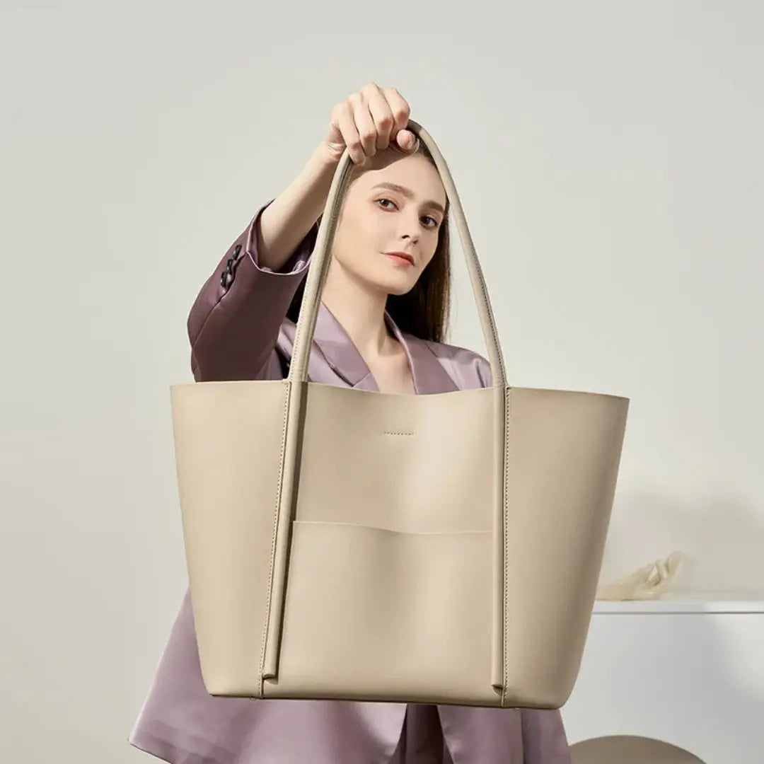 Genuine Leather Tote Bag for Women - Luxury Shoulder Bag